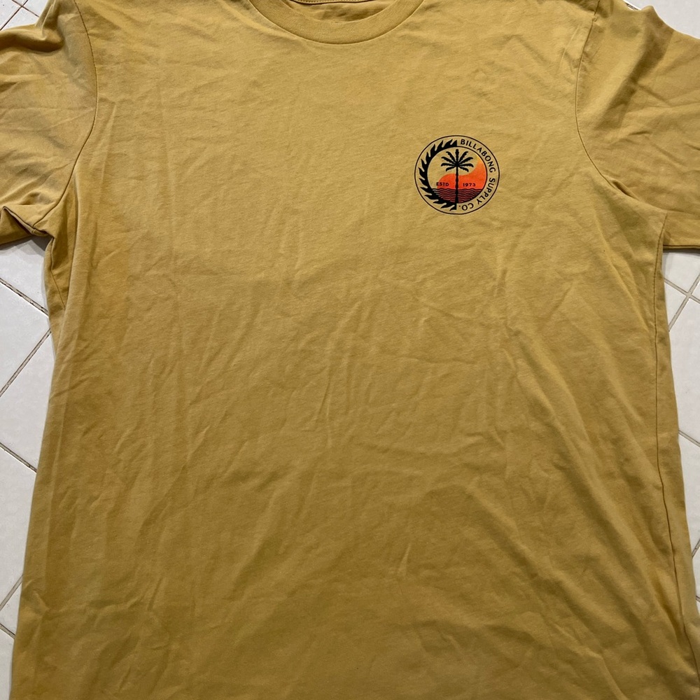 Billabong Mustard Palm Graphic Tee